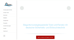 Desktop Screenshot of fensteroutlet.net